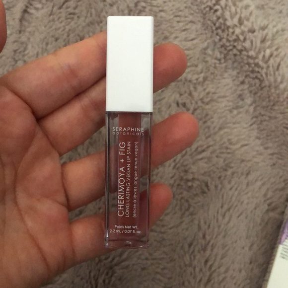 Seraphine Botanicals Cherimoya + Fig Long Lasting Vegan Lip Stain 2.2ml inLATTE - Picture 5 of 7